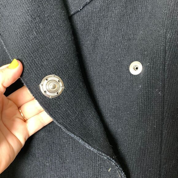 Acne Studios Black Boiled wool Ripi slim jacket‎ blazer Size FR 38 US 8 READ - Picture 6 of 11